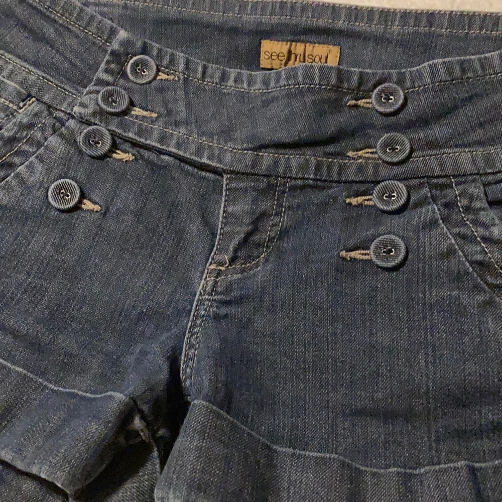 See Thru Soul Cute Denim Shorts 28